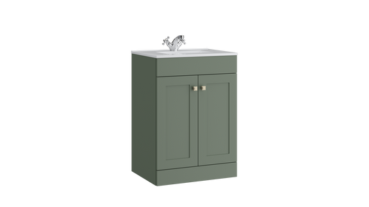 Sanctuary 500mm 2 Door Floor Standing Unit Corymbia Green