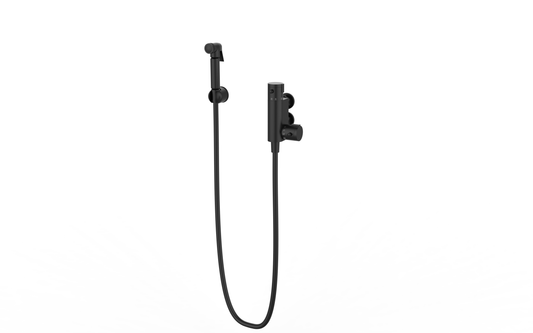 Nero Douche Kit with Therm. Mixing Valve and Brass Bodied Spray Head Matt Black