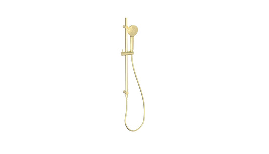 Puro Adjustale Slide Rail (Built In Outlet) Brushed Brass