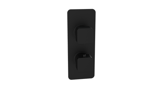 Kolt Concealed Shower Valve (Twin Outlet) Matt Black