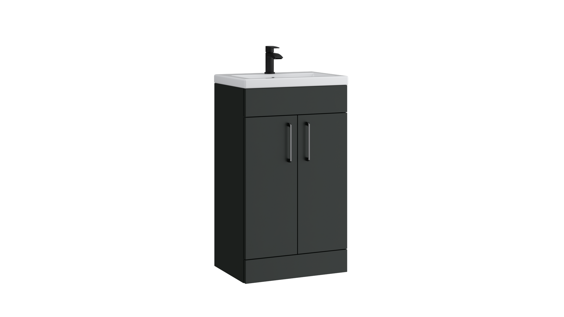 Dove 500mm 2 Door Floor Standing Unit Matt Anthracite
