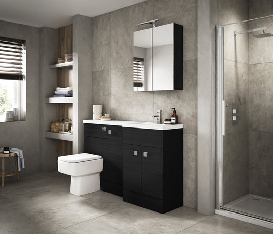 Fusion Floor Standing 3 Door Vanity Basin & WC Right Hand Combination 1500mm