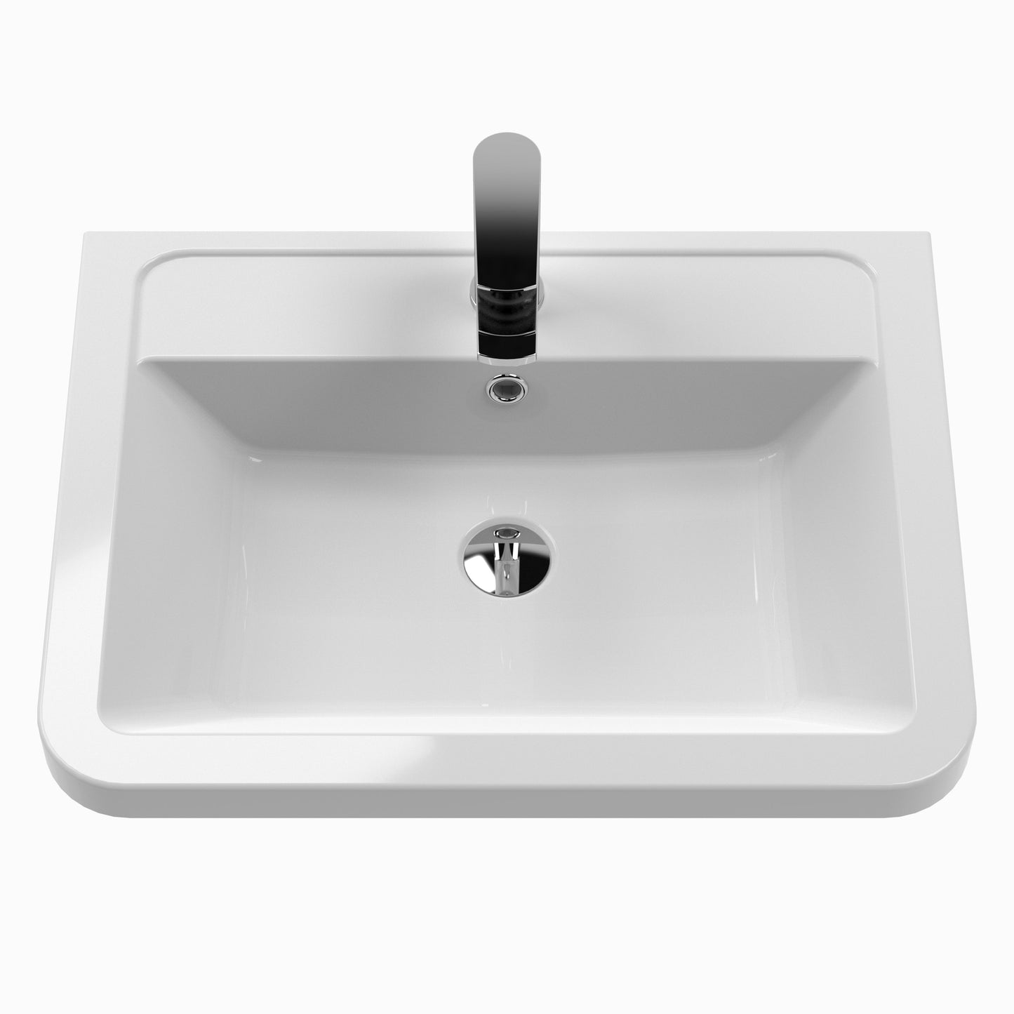 Hudson Reed Solar 600mm Floor Standing Vanity Unit With Ceramic Basin