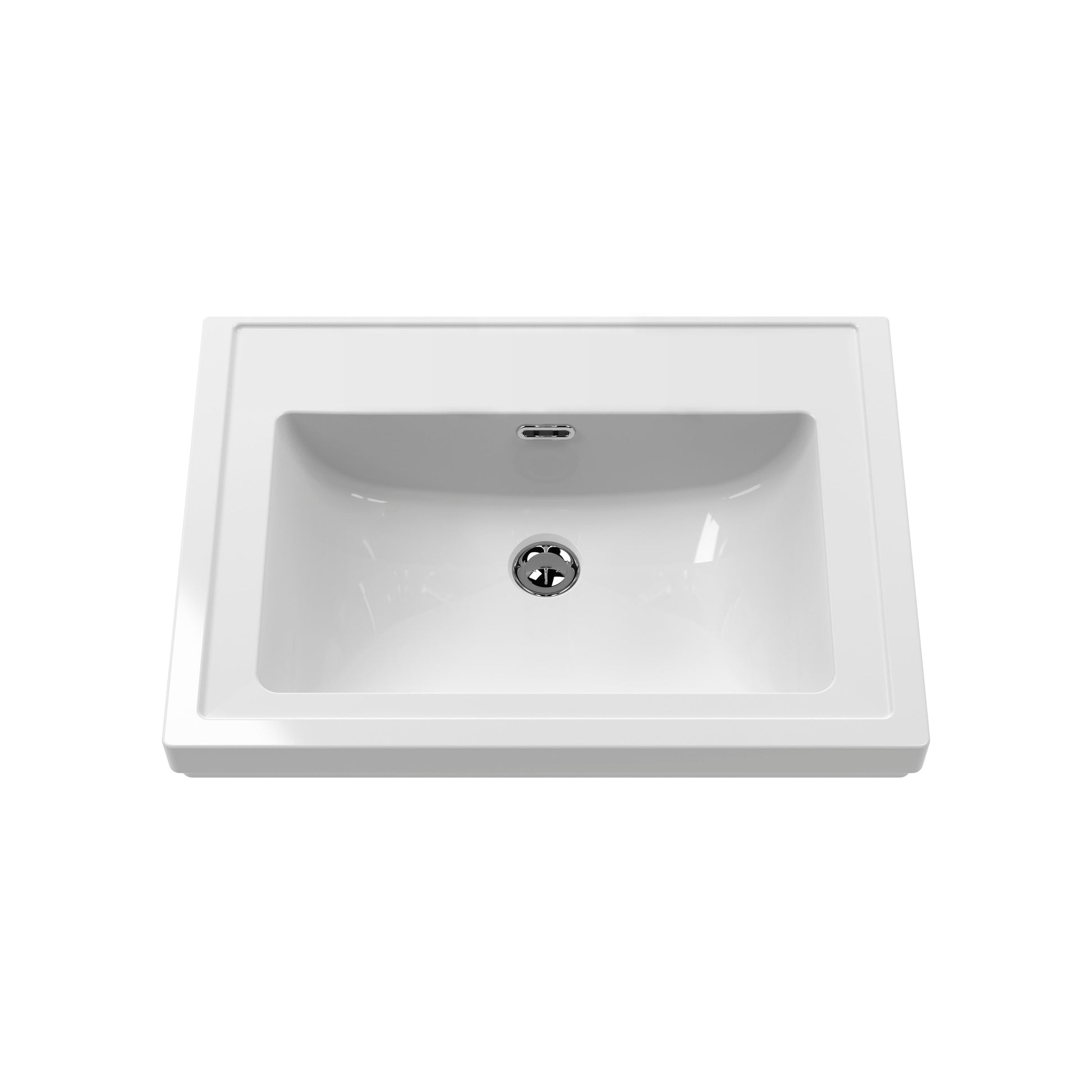 Hudson Reed Old London Twilight Blue 630mm Floor Standing 2 Door Vanity Unit With Fireclay Basin