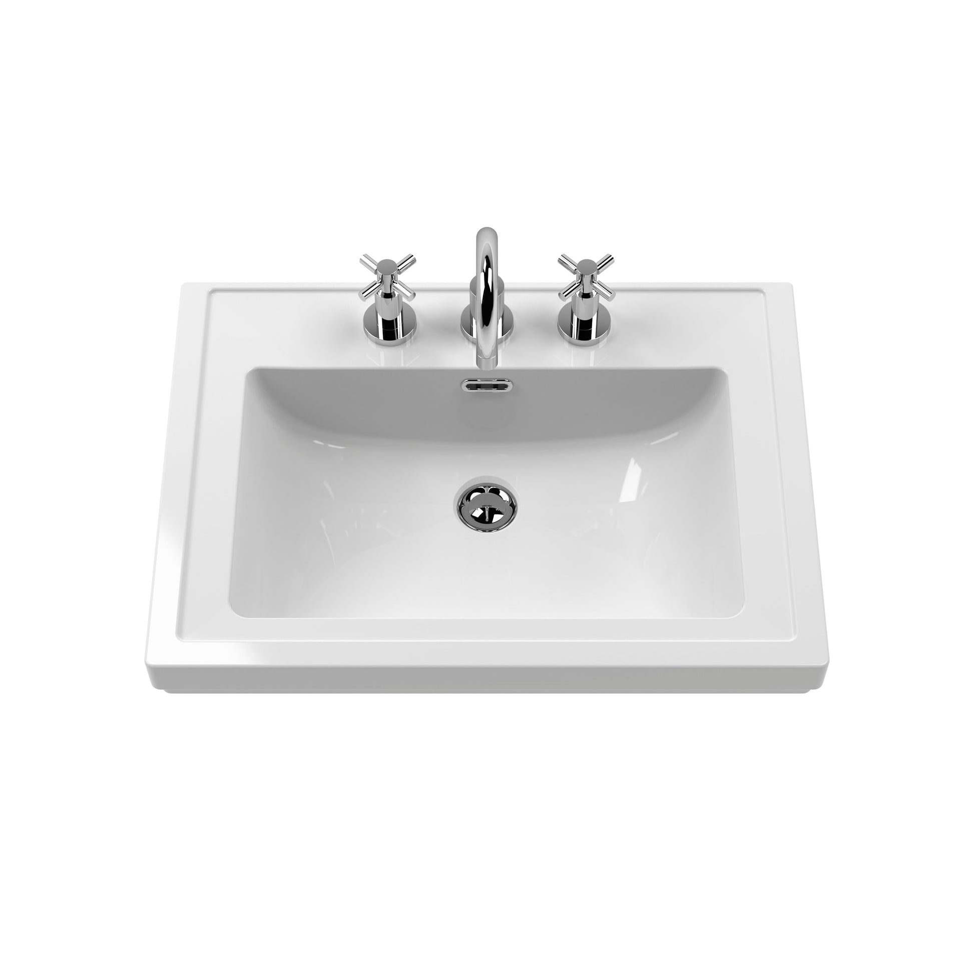 Lille 600mm Wall Hung Single Drawer Vanity with Basin - 3 Tap Hole