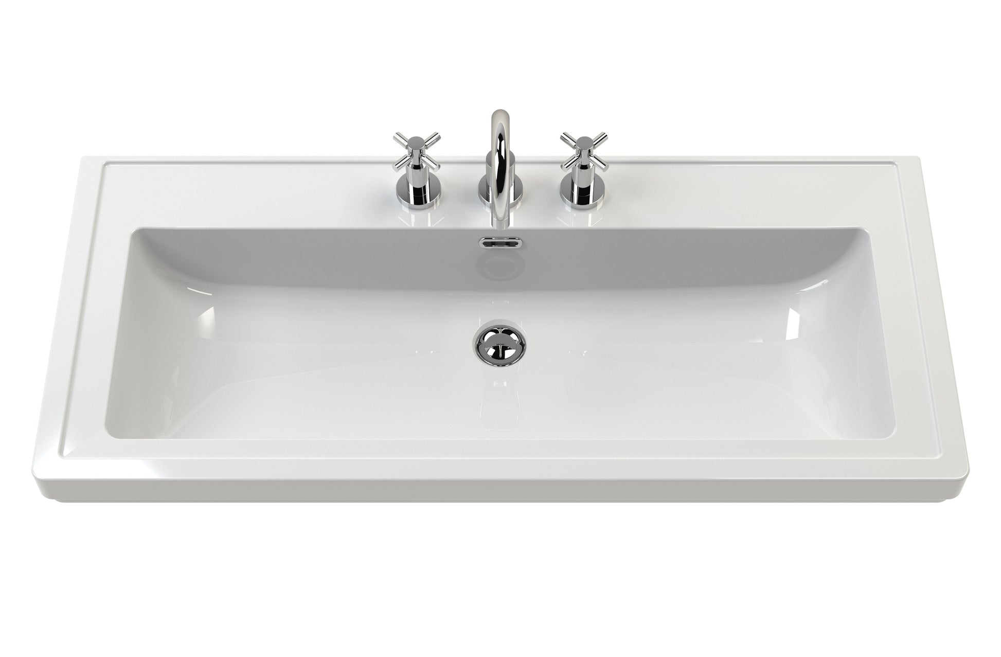 Old London 1000mm 2-Door Unit & Classic Fireclay Basin 3TH