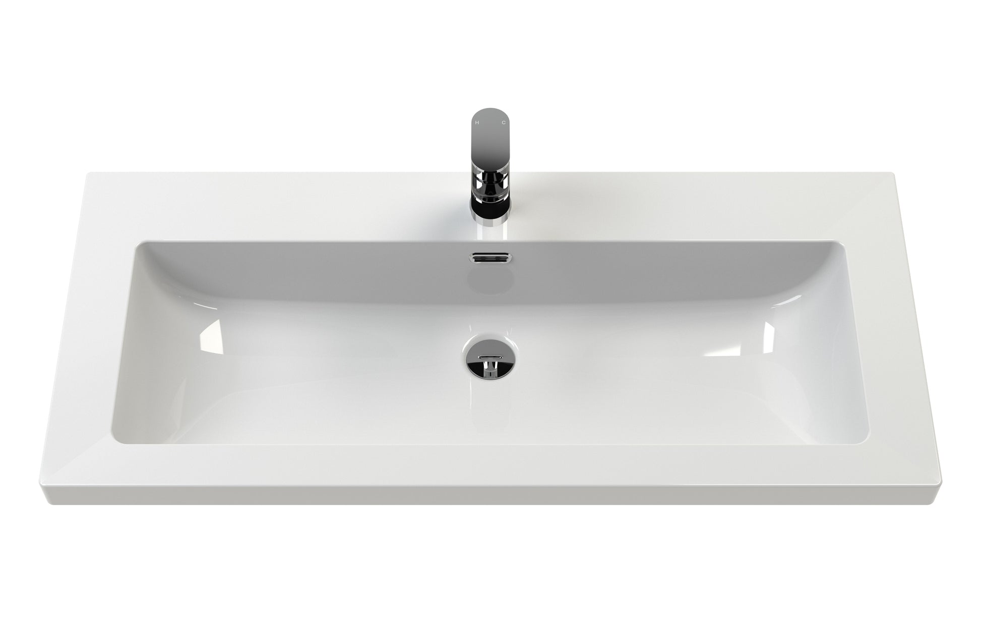 Lille 800mm Wall Hung 2-Drawer Vanity with Basin - 1 Tap Hole