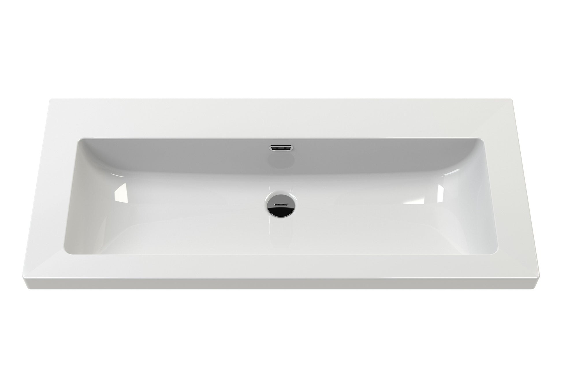 Bexley Floor Standing 1 Drawer Vanity & 0 Tap Hole Contemporary Fireclay Basin, 800mm - Cool Grey