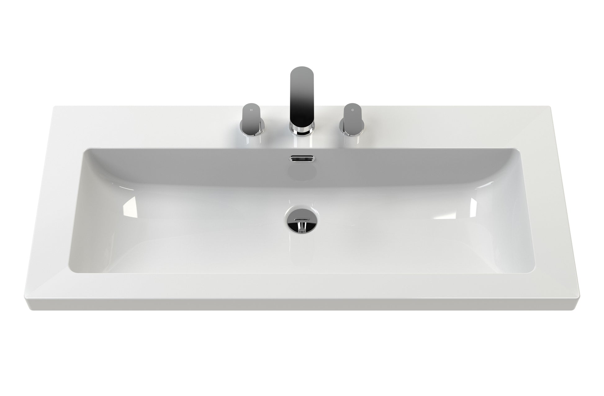 Lille 800mm Wall Hung Single Drawer Vanity with Basin - 3 Tap Hole