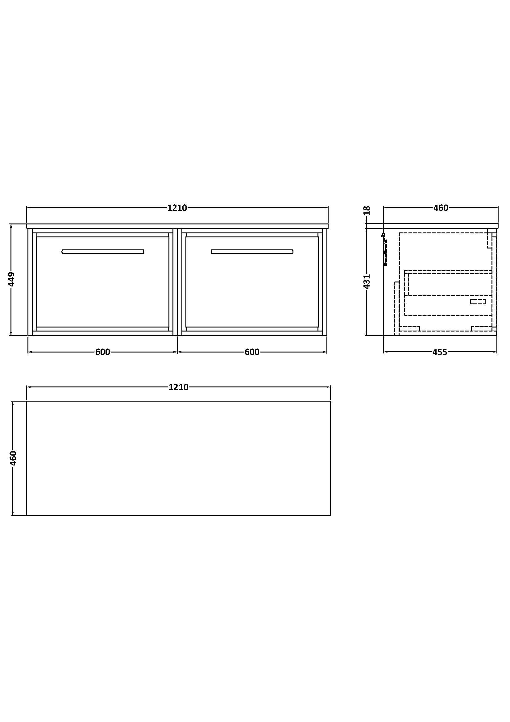 Hudson Reed Lille 1200mm Bleached Oak Wall Hung Single Drawer Vanity With Marble Worktop