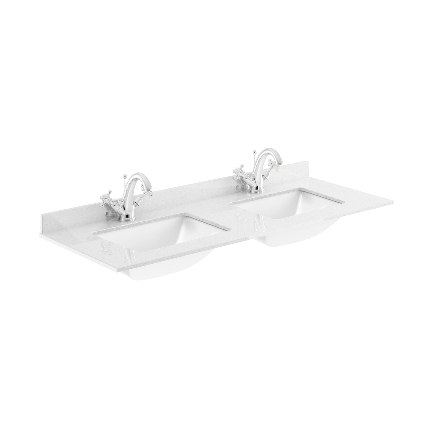 Lille 1200mm Wall Hung Single Drawer Vanity with Marble Worktop Basin