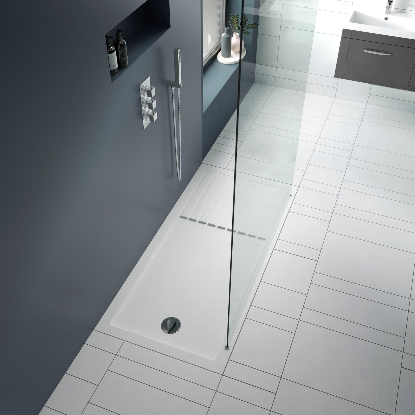 Rectangular Walk-In Slimline Shower Tray 1400 x 800mm