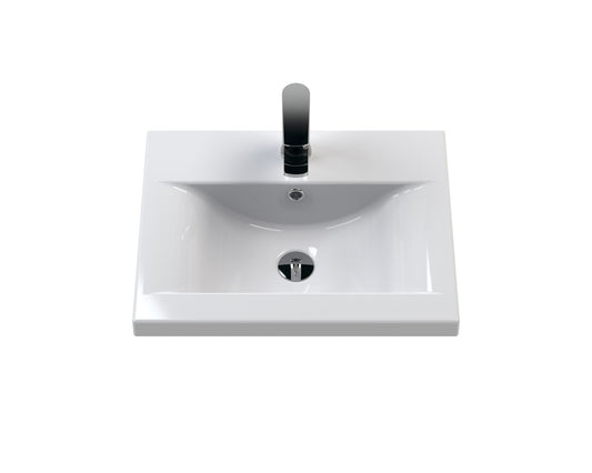 Hudson Reed Urban 500mm Floor Standing 2 Door Vanity Unit with Mid-Edge Basin