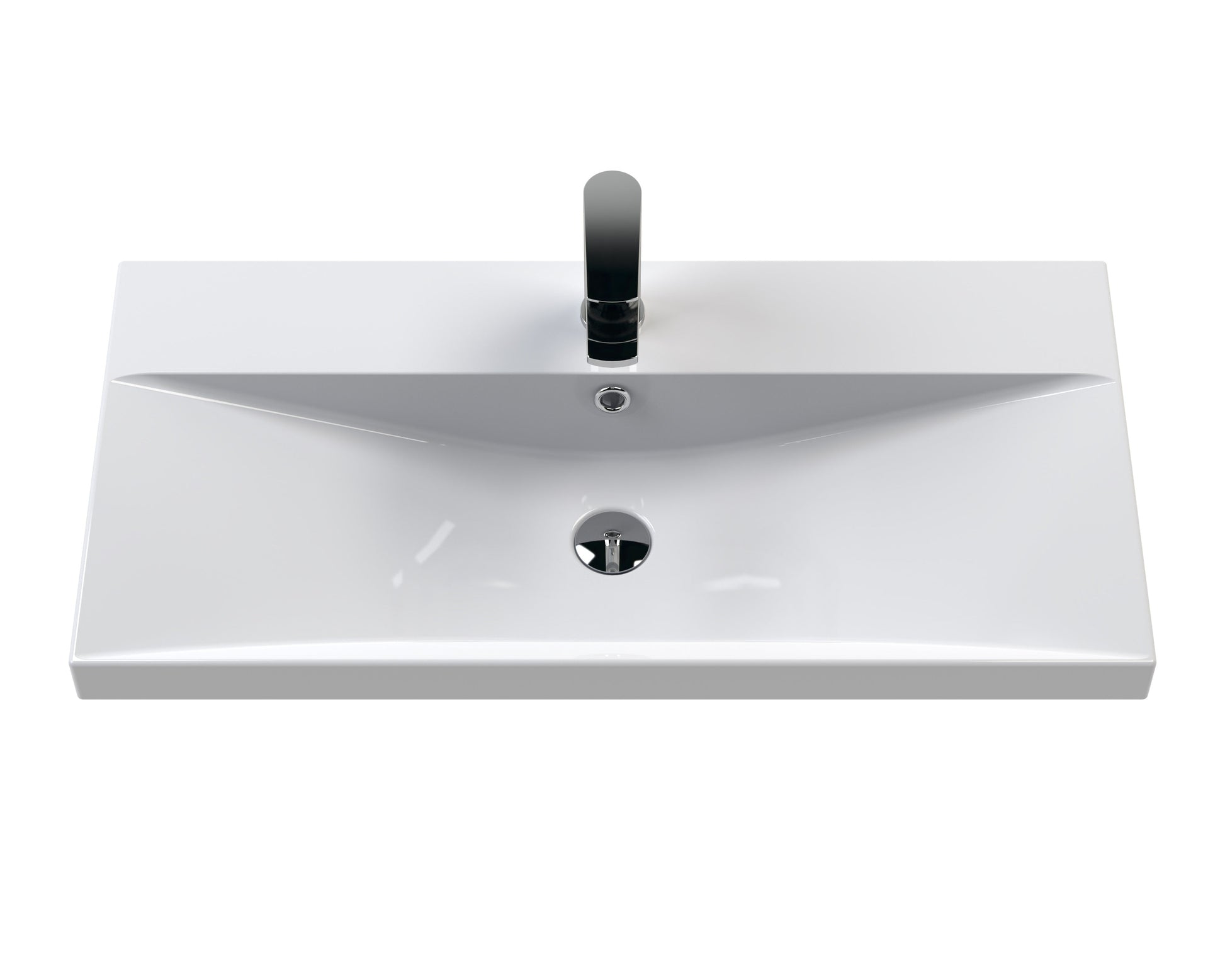 Hudson Reed Juno 800mm Coastal Grey Wall Hung 2-Drawer Vanity Unit & 1 Tap Hole Basin