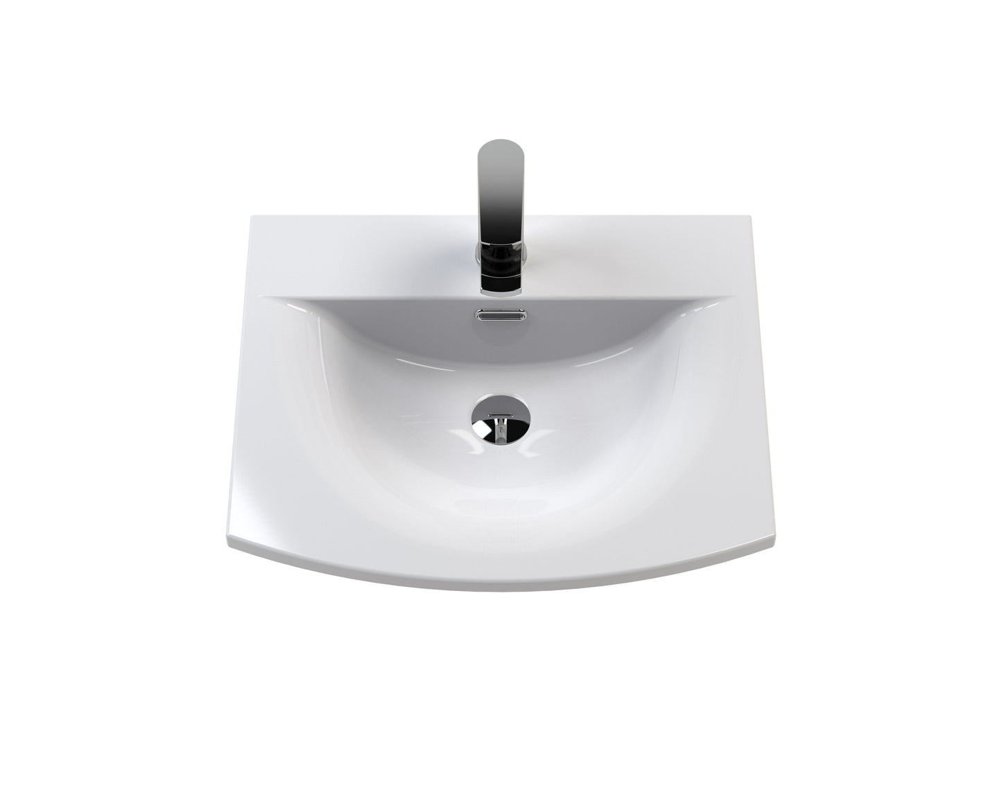 Hudson Reed Urban 500mm Soft Black Floor Standing 2 Door Vanity Unit with Basin