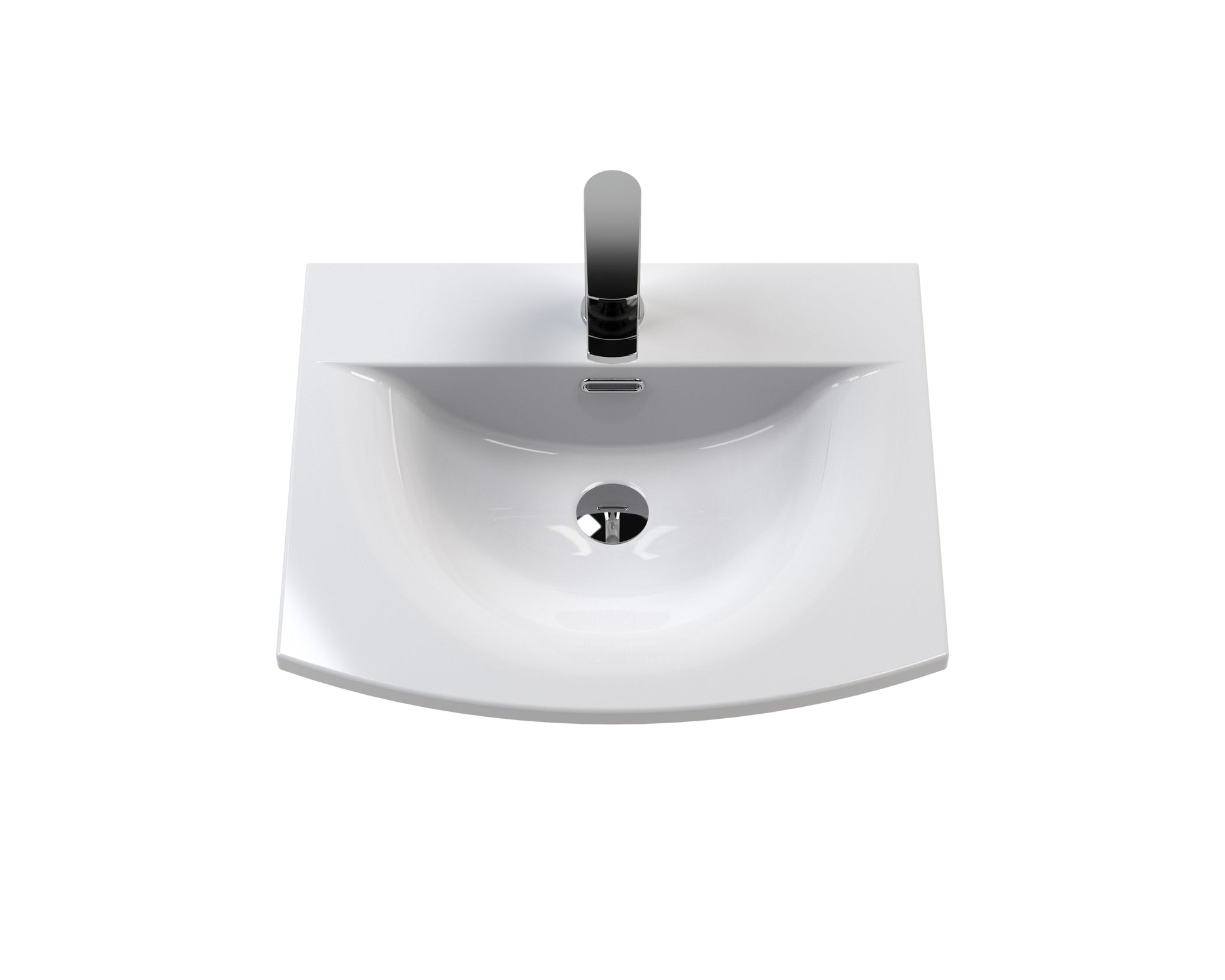 Hudson Reed Urban 500mm Soft Black Wall Hung 2 Drawer Vanity & Basin With 1 Tap Hole