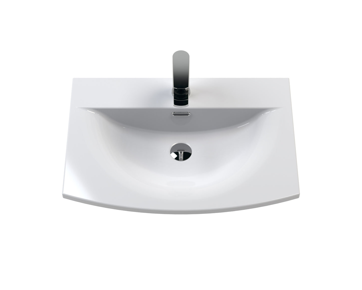 Hudson Reed Urban 600mm Satin Blue Floor Standing Vanity Unit with Curved Basin