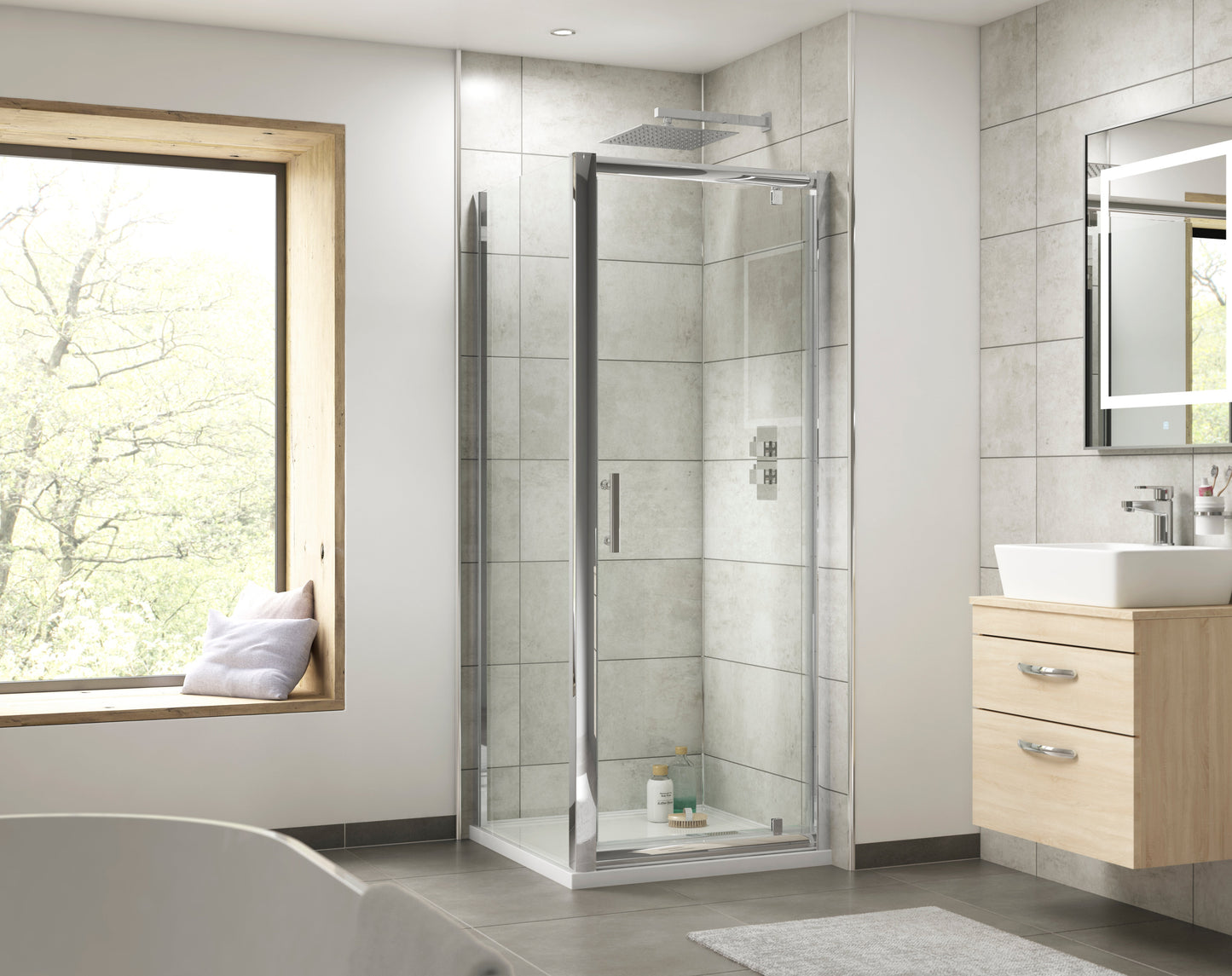 Pacific 700mm Side Panel 6mm Glass