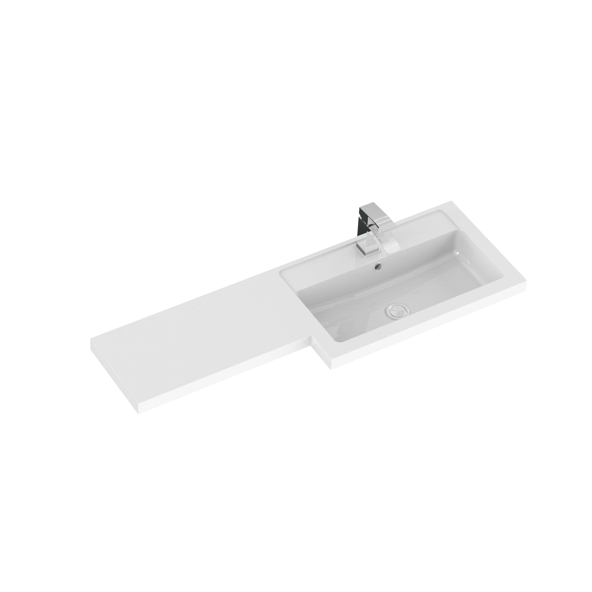 Hudson Reed Fusion 1000mm Floor Standing 2 Door Vanity Basin & Toilet Right Hand Combination Ready Built