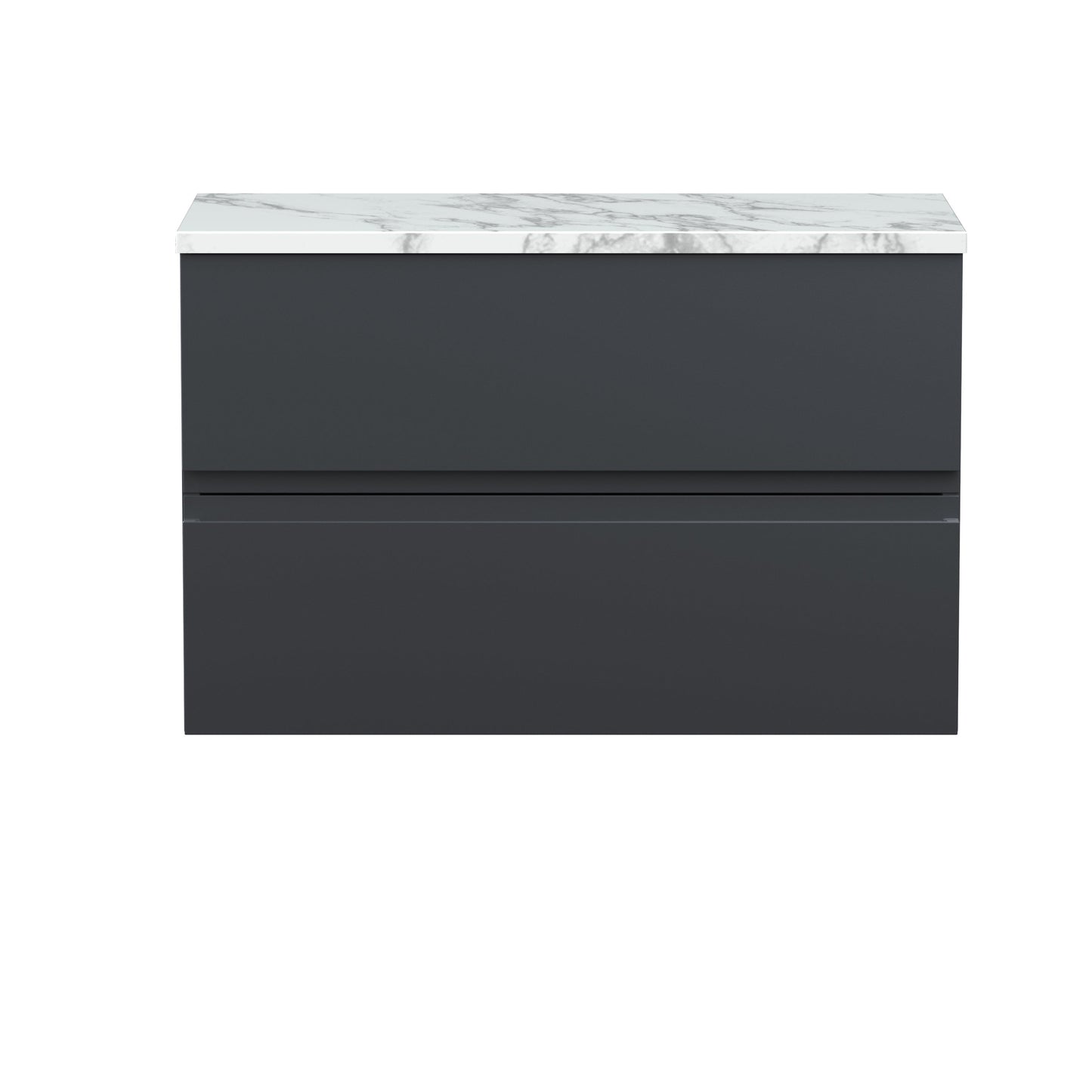 Hudson Reed Urban 800mm Wall Hung 2-Drawer Unit With Laminate Worktop
