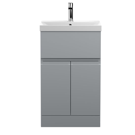 Hudson Reed Urban 500mm 2 Door 1 Drawer Floor Standing Vanity Unit with Basin